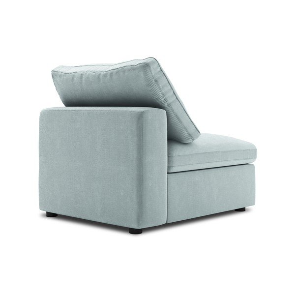 Svetlomodrá prostredná časť modulárnej menčestrovej pohovky Windsor & Co Sofas Galaxy-image-3