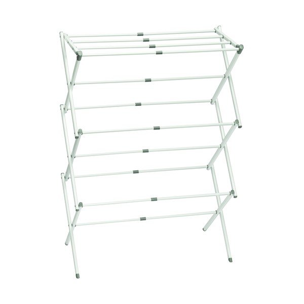 Biely trojposchodový sušiak na bielizeň iDesign Brezio, 75 x 38 cm