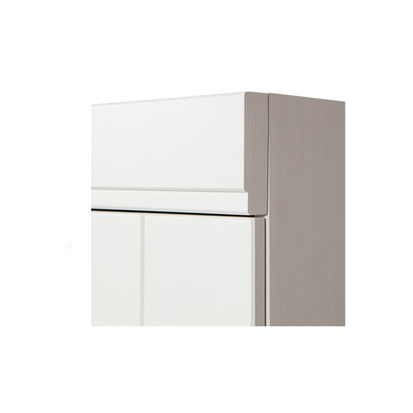 Biela šatníková skriňa z borovicového dreva 77x175 cm Connect – WOOOD-image-4