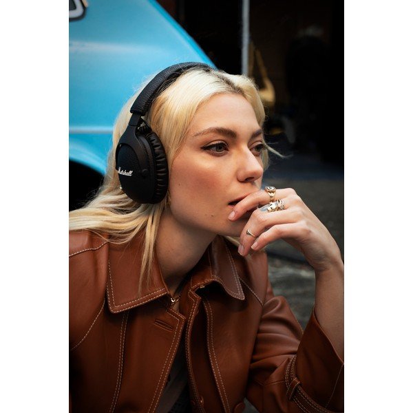 Čierne Bluetooth slúchadlá Marshall Monitor II-image-1