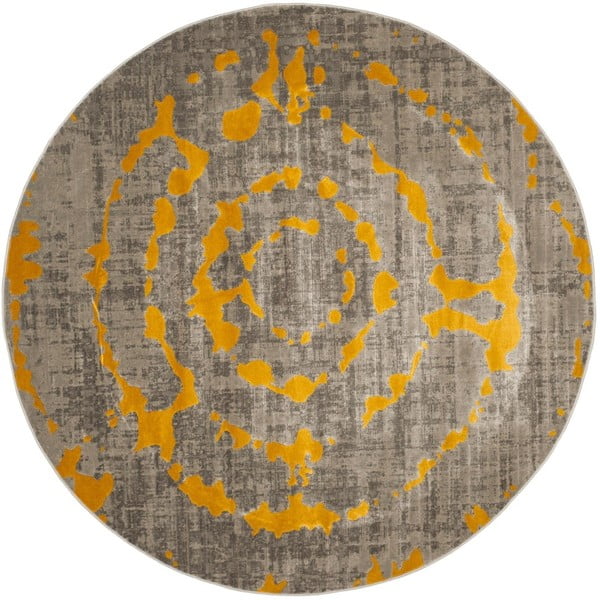 Žltý koberec Webtapetti Abstract,  155 cm