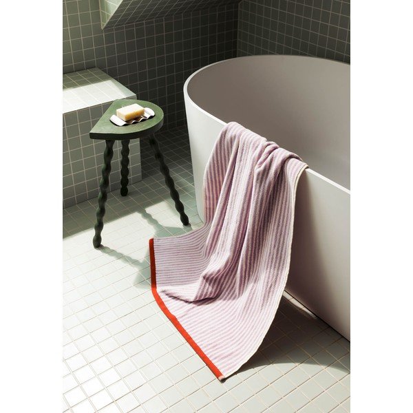 Froté bavlnený uterák v levanduľovej farbe/krémovobiely 50x80 cm Gobo – noo.ma-image-4