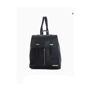 Čierny kožený batoh Sofia Cardoni Tefe