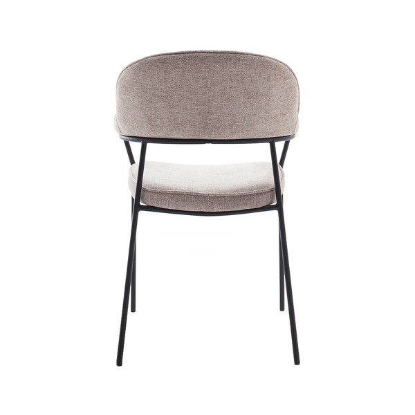 Béžová jedálenská stolička s podrúčkami Kindersley – Unique Furniture-image-4