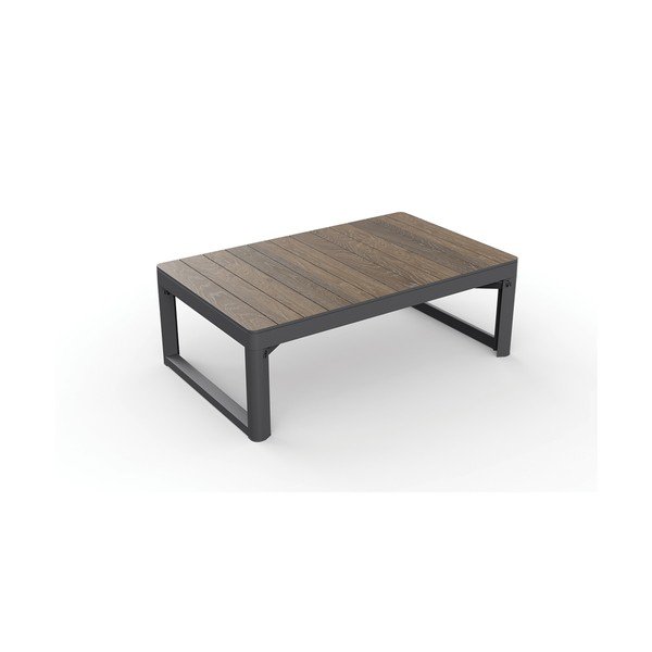 Záhradný konferenčný stolík v dekore orecha 71,5x116 cm Lyon – Keter