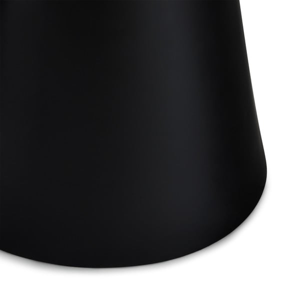 Konferenčný stolík v tmavosivej a čiernej farbe s doskou v dekore mramoru ø 60 cm Tango – Furnhouse-image-2