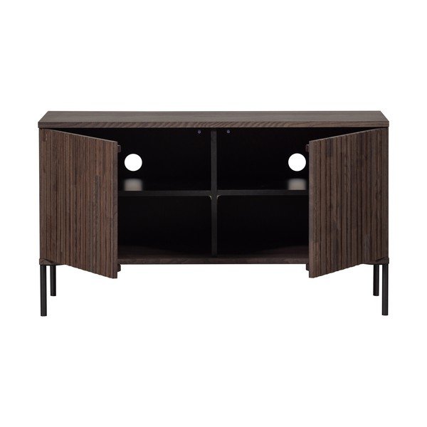 Hnedý TV stolík v dekore jaseňa 100x56x44 cm Gravure – WOOOD-image-3