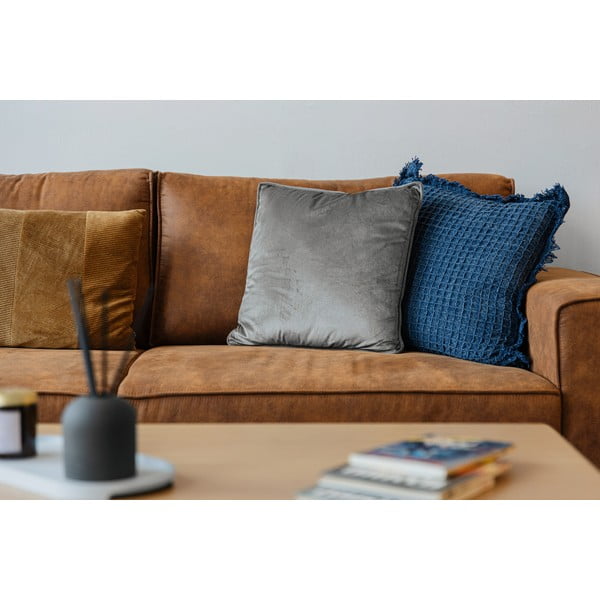 Koňakovohnedá rohová pohovka z imitácie kože (ľavý roh) Copenhagen – Scandic-image-1