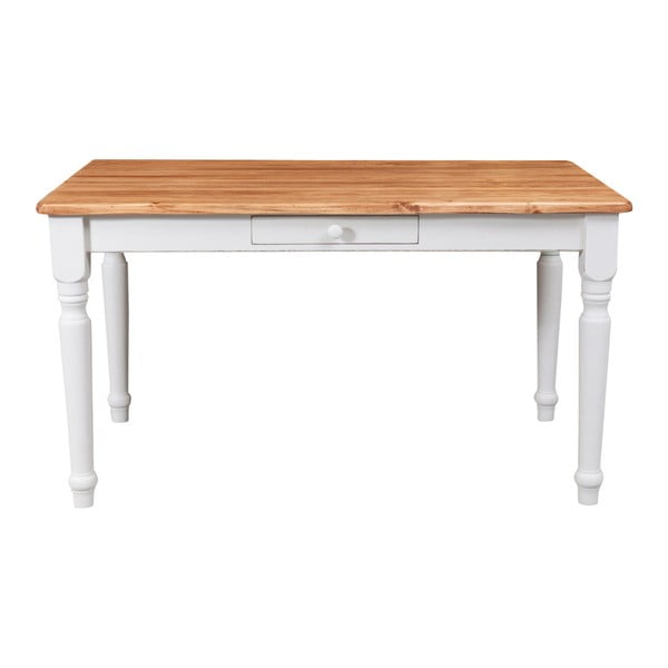 Jedálenský stôl z lipového dreva Biscottini Cosy, 140 x 90 cm