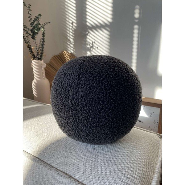 Dekoračný vankúš z materiálu buklé ø 25 cm Top – Mioli Decor-image-1