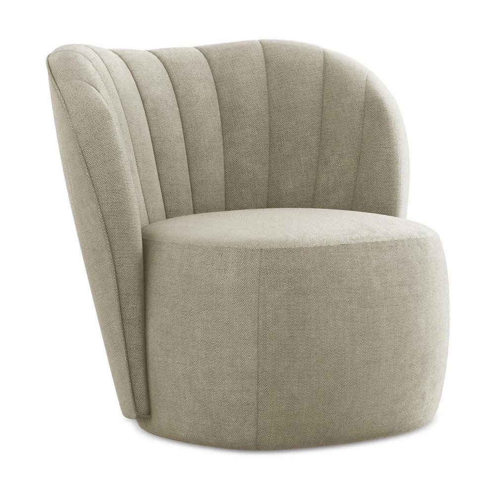 Béžové ženilkové kreslo Keloa – Makamii