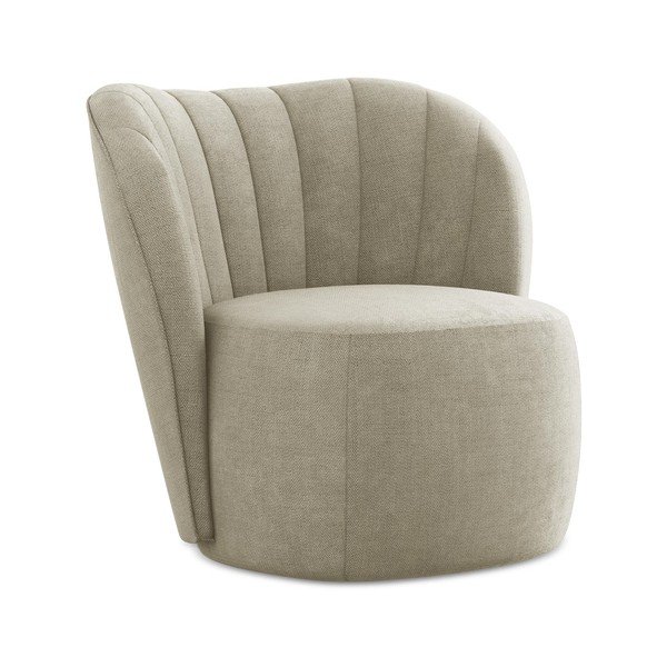 Béžové ženilkové kreslo Keloa – Makamii