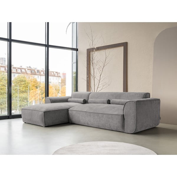 Svetlosivá rohová pohovka (ľavý roh) Flex Felix – Miuform-image-3