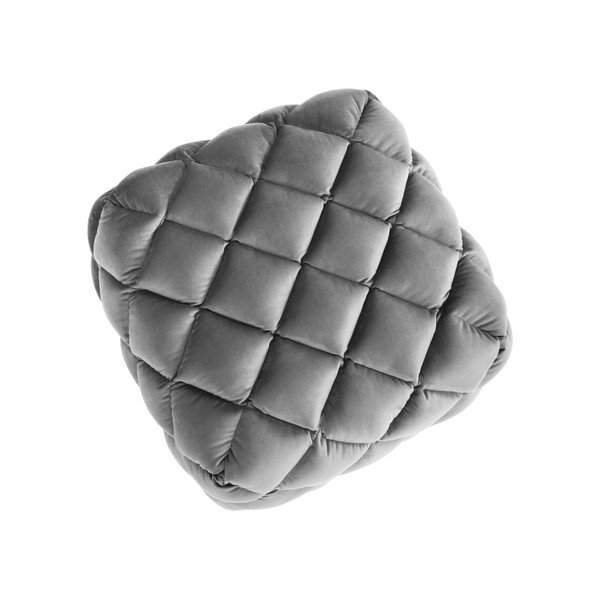 Svetlosivý zamatový taburet Flandrin – Interieurs 86-image-3