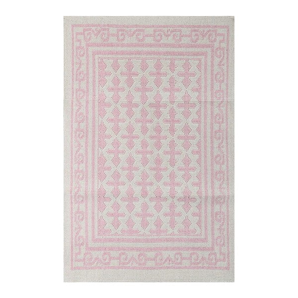 Svetloružový koberec Jamila, 140 × 200 cm
