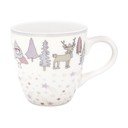 Bielo-ružový hrnček z kameniny Green Gate Kids