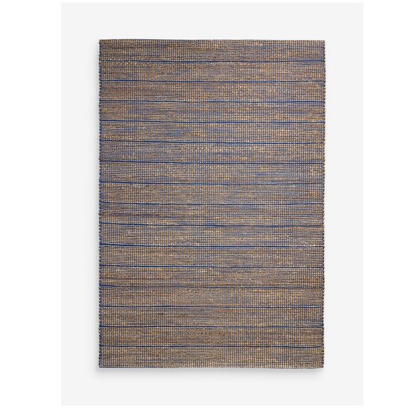 Modrý ručne tkaný koberec s prímesou juty 120x170 cm Hurley – MADE