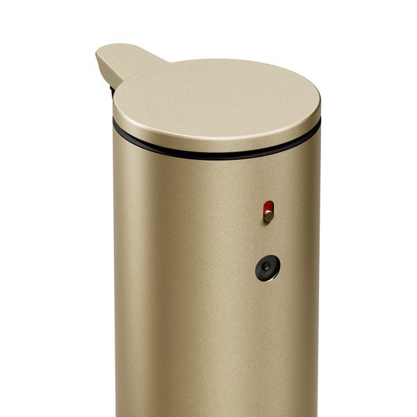 Bezdotykový oceľový dávkovač mydla v matne zlatej farbe 266 ml – simplehuman-image-2
