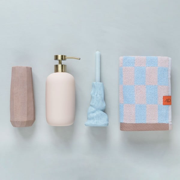 Modro-ružový uterák z bio bavlny 50x90 cm Retro - Mette Ditmer Denmark-image-4