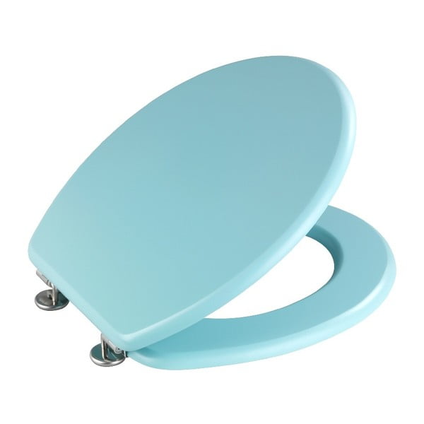 Svetlomodré WC sedadlo Wenko Prima Light Blue, 41 × 37 cm-image-2