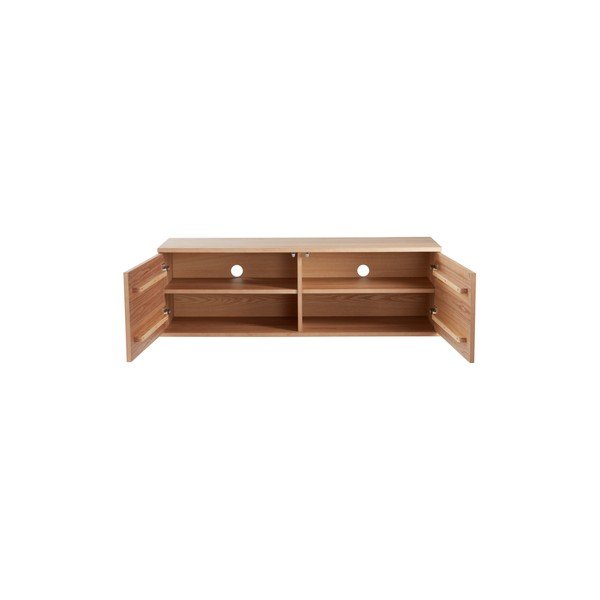 TV stolík v dekore jaseňa v prírodnej farbe 120x38x40 cm Sandviken – Jotex-image-1