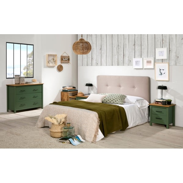 Zelený drevený nočný stolík Marckeric Miranda-image-1