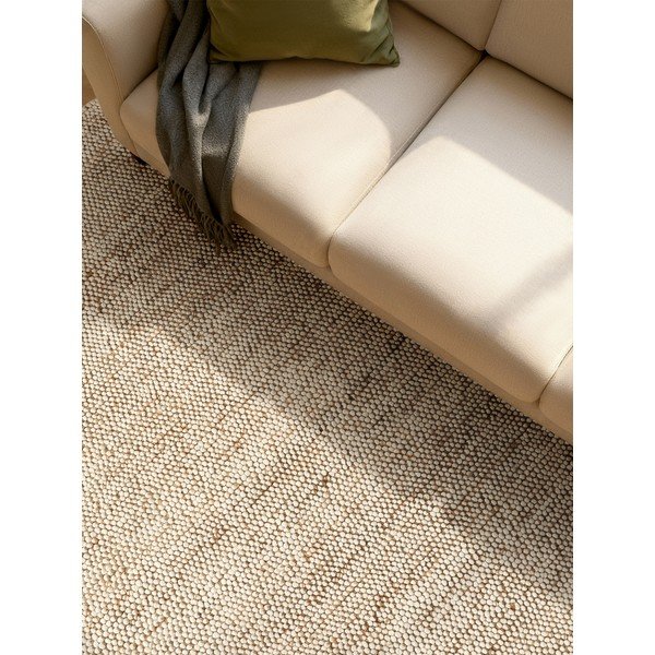 Béžový ručne tkaný koberec s prímesou vlny 80x150 cm Peas – Villeroy&Boch-image-2