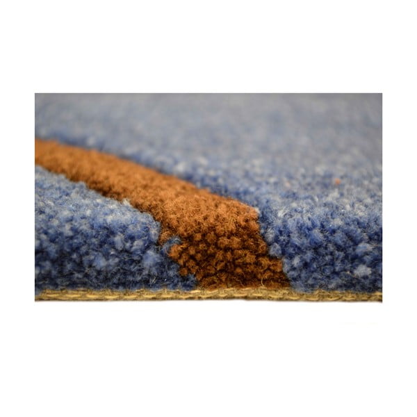 Ručne tkaný koberec Pluto, 200x300 cm, modrý-image-2