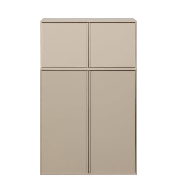 Krémová modulárna skriňa z borovicového dreva 100x150 cm Daily – vtwonen