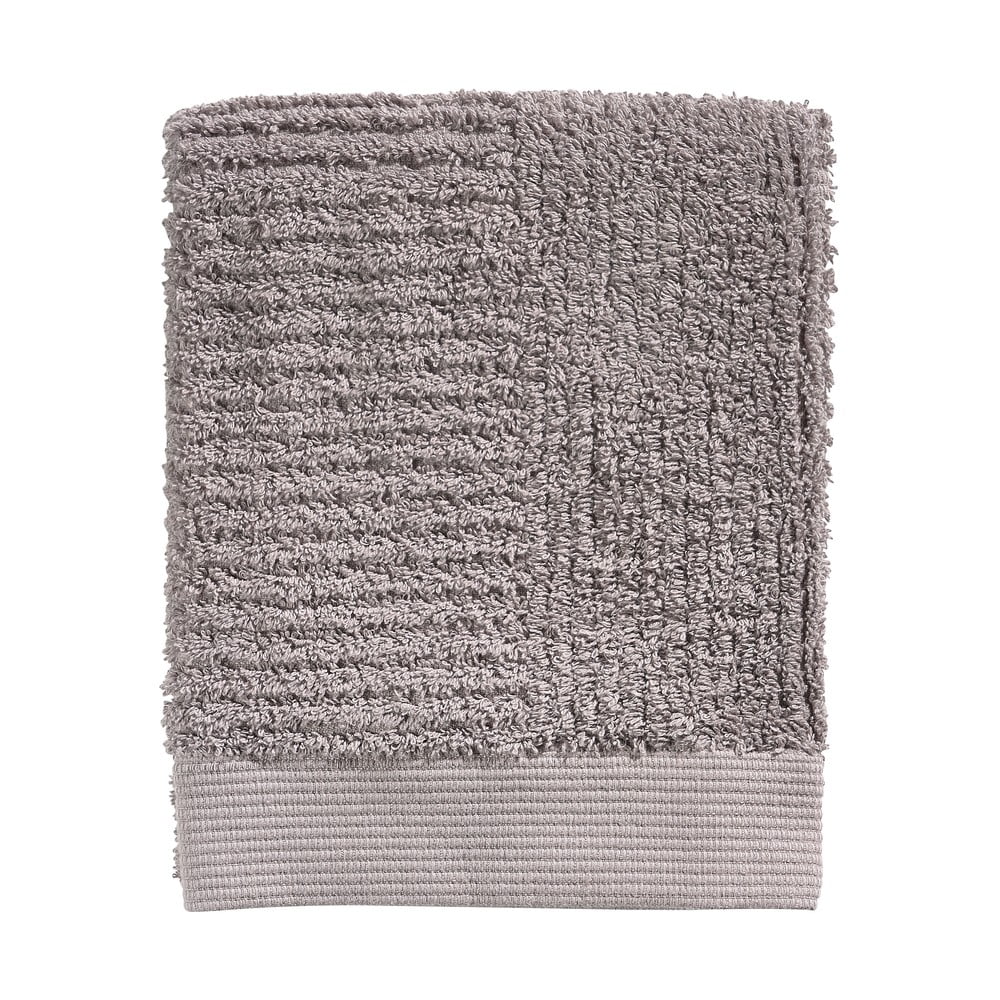 Tmavosivý bavlnený uterák Zone Classic, 70 x 50 cm