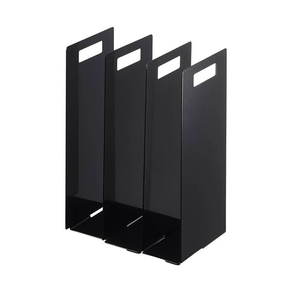 Čierne kovové stojany na uteráky v súprave 2 ks Tower – YAMAZAKI