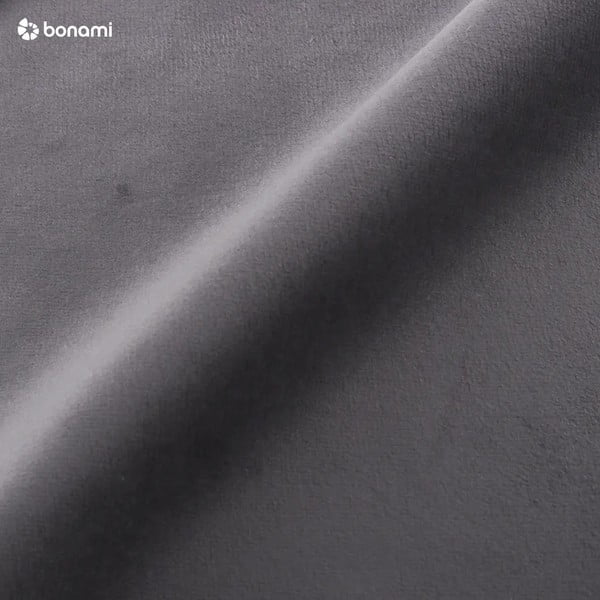 Tmavosivá čalúnená dvojlôžková posteľ s úložným priestorom s roštom 140x200 cm Anani – Makamii-image-4