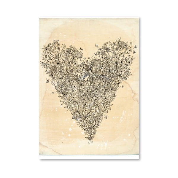 Plagát Love Art Print, 30x42 cm
