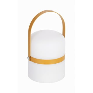 Biela vonkajšia lampa Kave Home Janvir, výška 16 cm