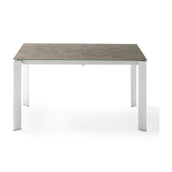 Hnedo-biely rozkladací jedálenský stôl sømcasa Tamara, dĺžka 160/240 cm-image-1