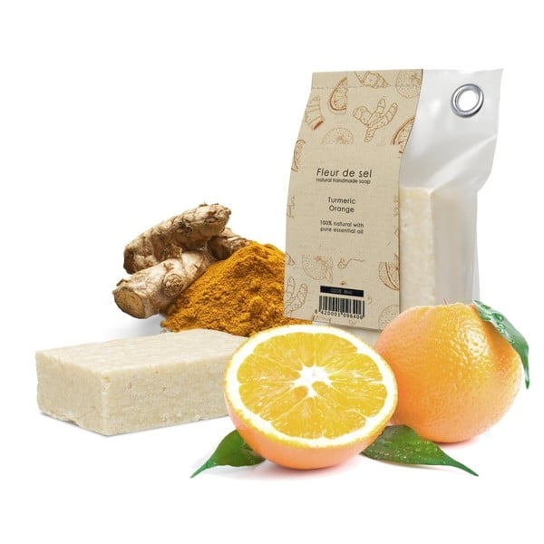 Prírodné mydlo s pomarančom a kurkumou HF Living