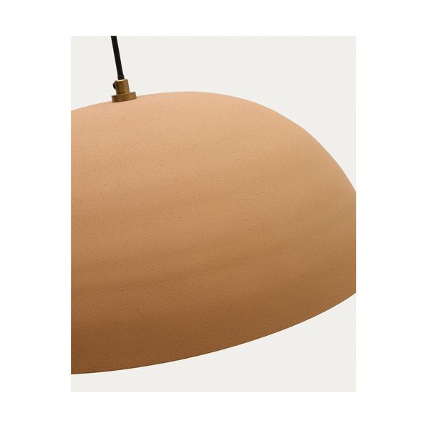 Oranžové kovové závesné svietidlo ø 46 cm Nibla – Kave Home-image-4