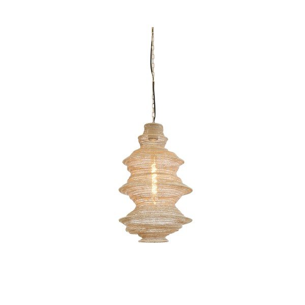 Béžové kovové závesné svietidlo Nakisha – Light & Living-image-2