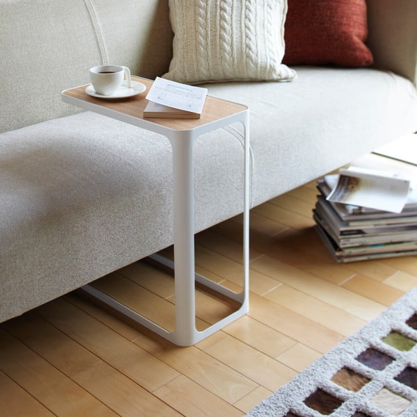 Biely odkladací stolík YAMAZAKI Frame-image-1