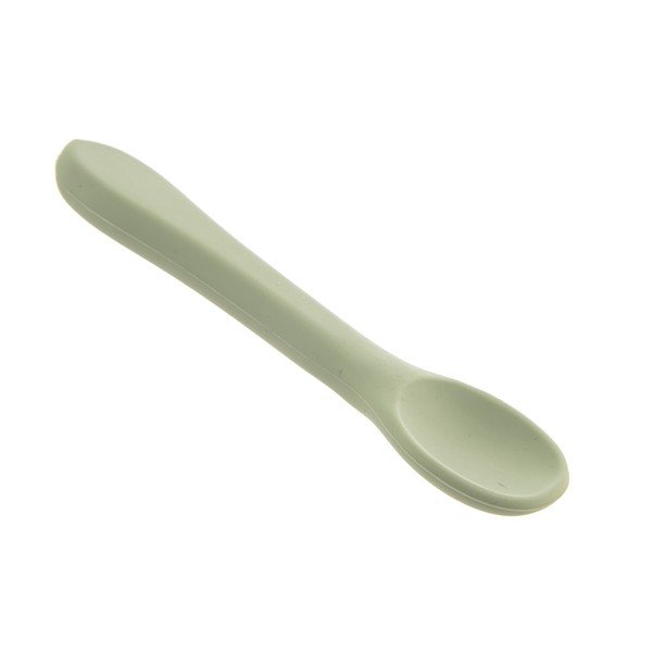 Šalviová zelená detská lyžička zo silikónu – Orion-image-2