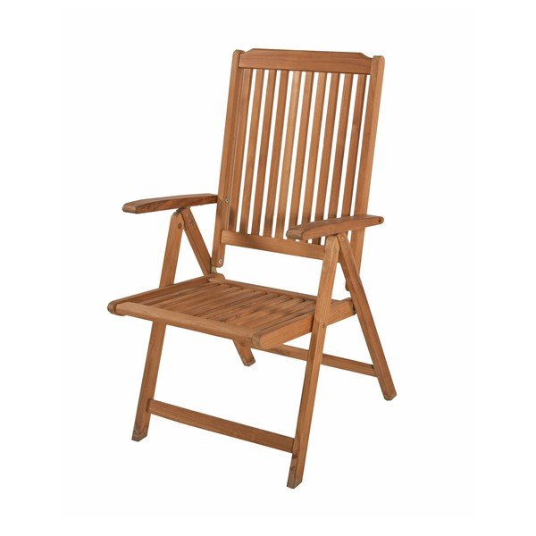 Hnedé drevené záhradné kreslo Solo – Garden Pleasure