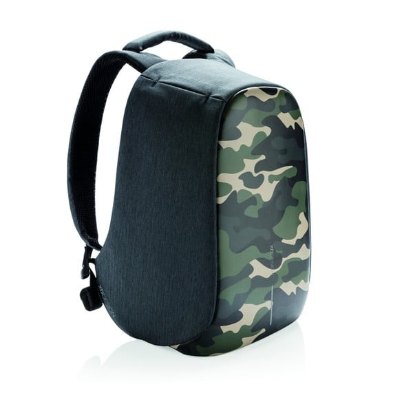 Unisex bezpečnostný batoh so zelenými detailmi XD Design Camouflage