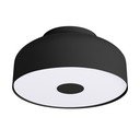 Čierne stropné svietidlo ø 30 cm Blacko – Sollux