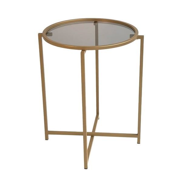 Okrúhly odkladací stolík ø 50 cm Gold - Neostill