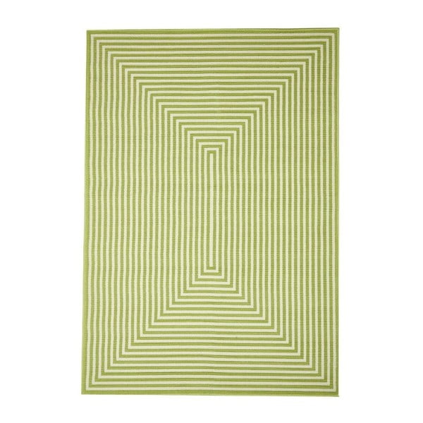 Zelený vonkajší koberec Webtappeti Braid, 200 × 285 cm