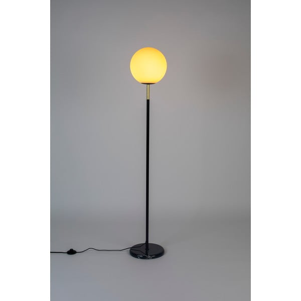 Čierno-biela stojacia lampa so skleneným tienidlom (výška 145 cm) Orion – Zuiver-image-3
