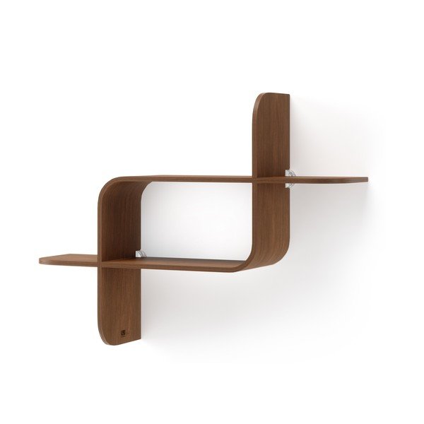 Poschodová polica z kaučukového dreva v prírodnej farbe Montage - Umbra-image-2