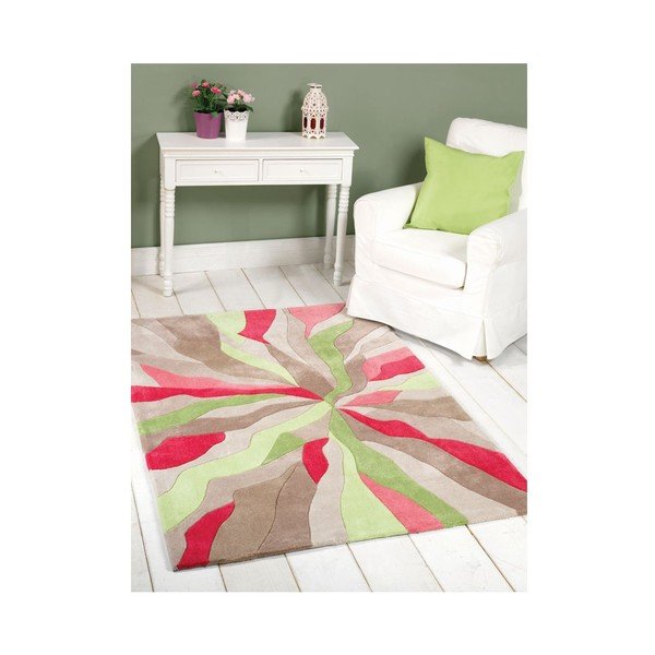 Koberec Splinter Pink Green, 160x220 cm