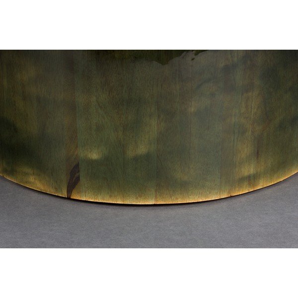 Zelený okrúhly konferenčný stolík z mangového dreva ø 60 cm Mush – Dutchbone-image-4