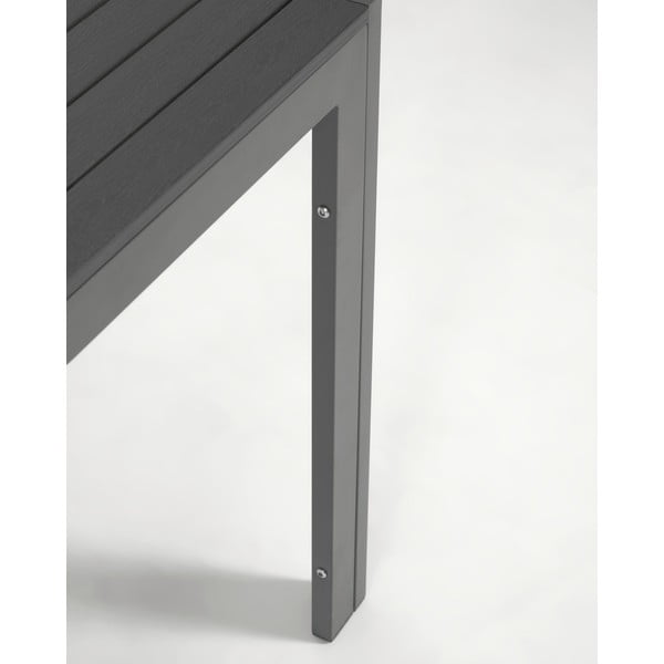 Sivý hliníkový vonkajší stôl Kave Home Sirley, 70 x 70 cm-image-1